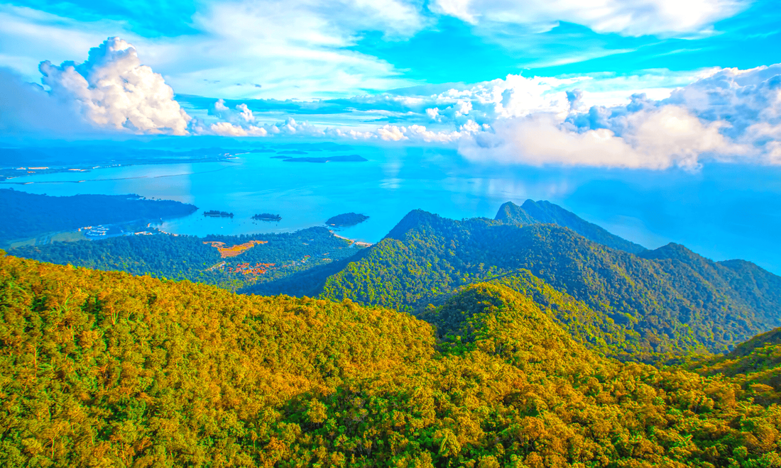 Looking down from the hills of Langkawi