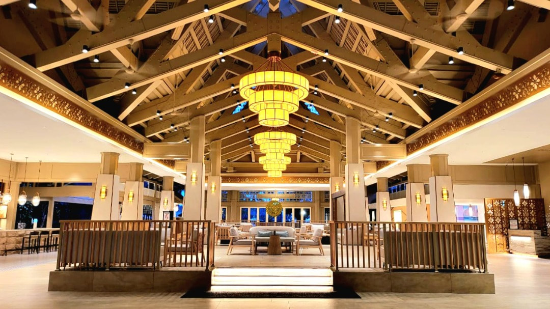 The lobby at Pelangi Beach Resort 