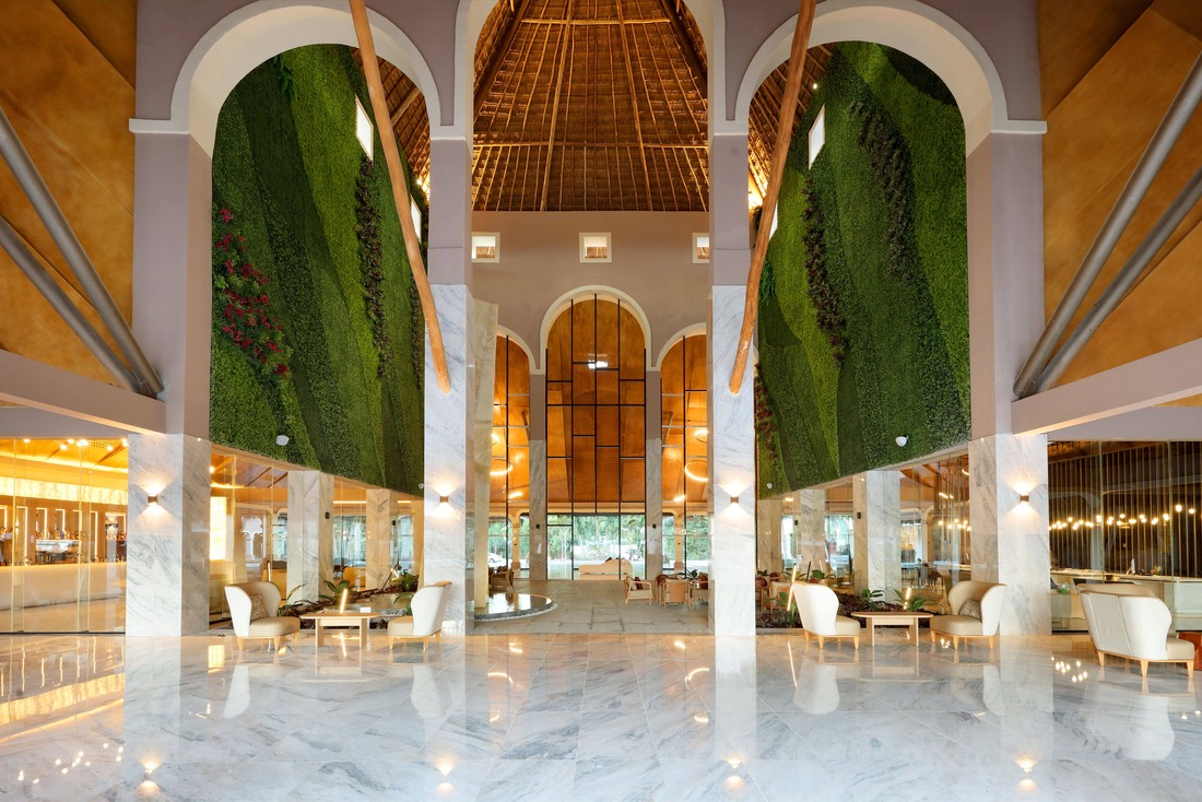 The lobby at TRS Yucatan