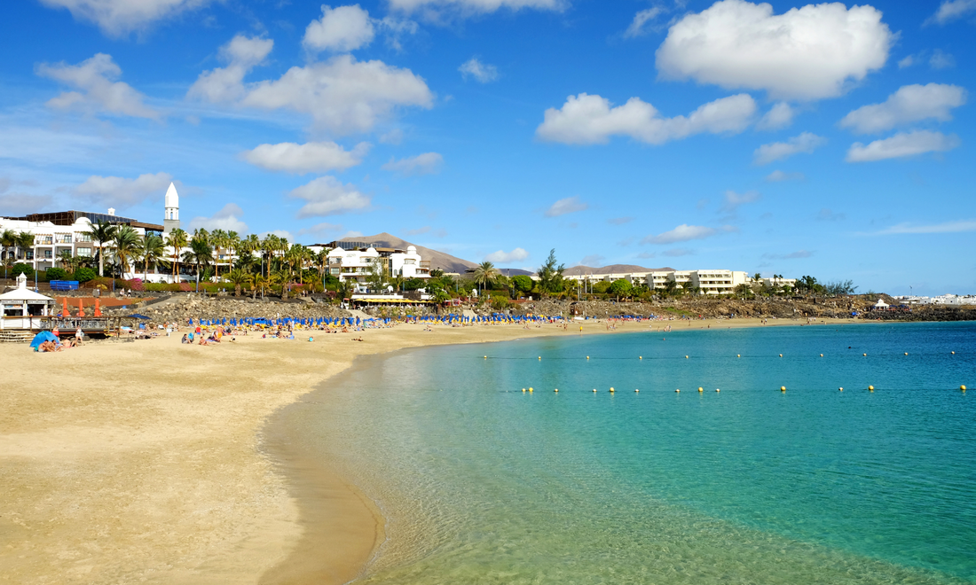 a beach in Lanzarote