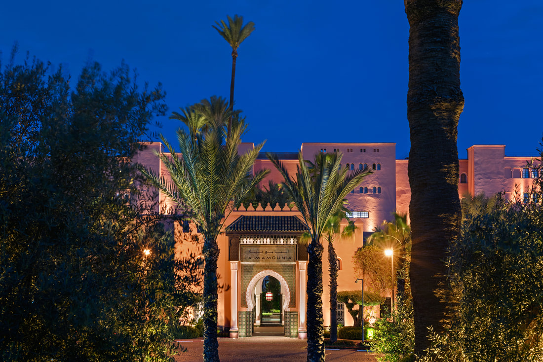 the entrance of La Mamounia, Marrakech