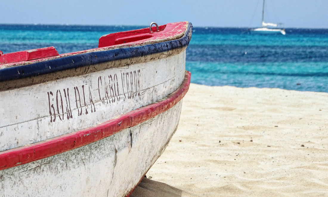 a boat on a beach in Cape Verde