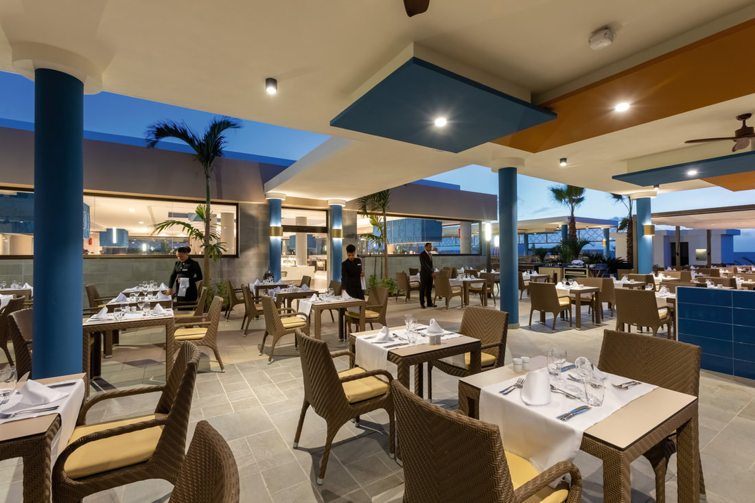 a open air restaurant at Riu Palace Boavista